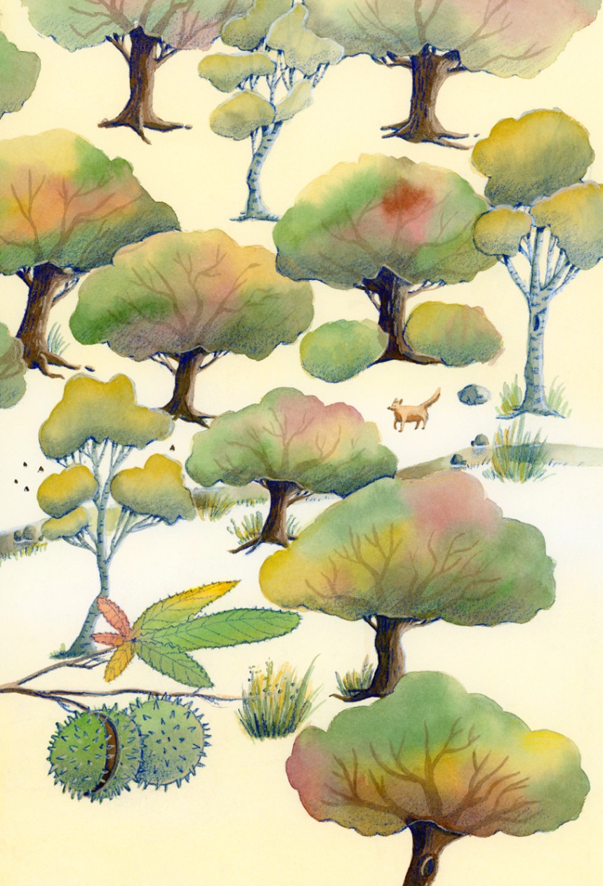 Japonske pravljice: Komebukuro in Avabukuro (giclée odtis)