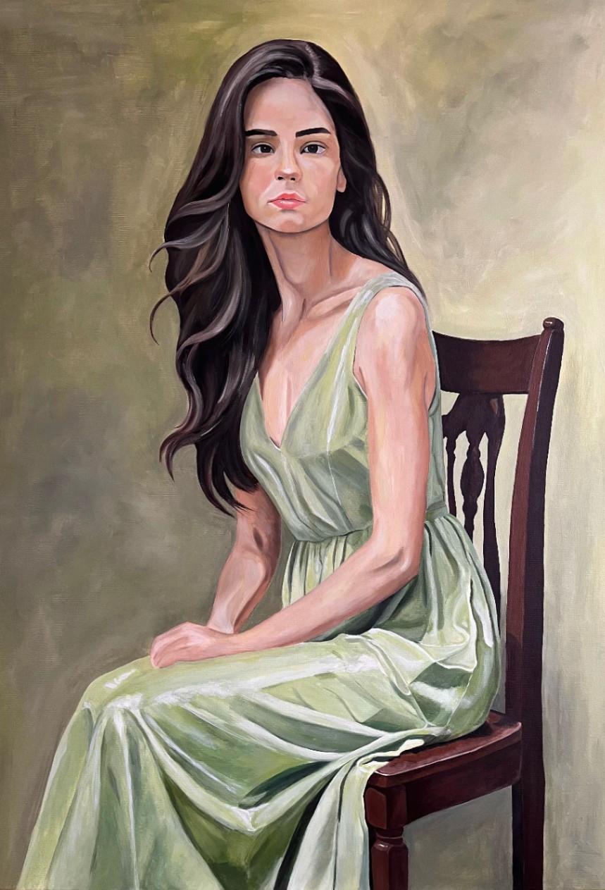 Sedeči ženski portret