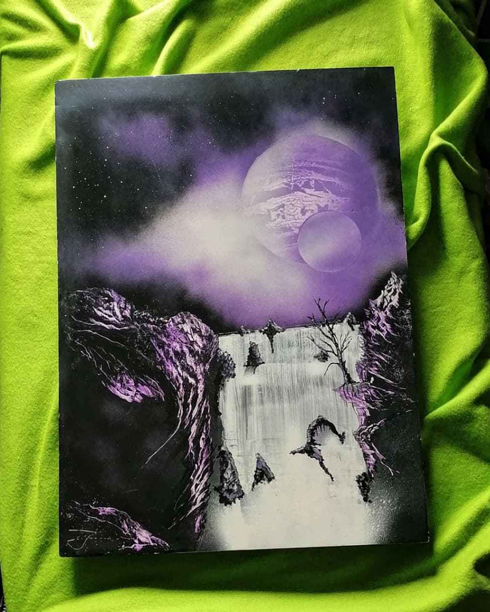 Purple Waterfall