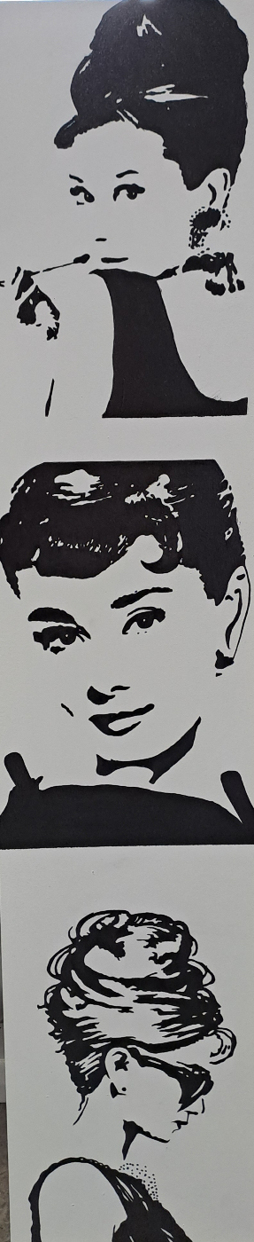 Audrey Hepburn - Triptih BW1